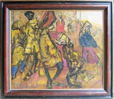 Sample artwork by Feliks Topolski (1907 - 1989), known for painting - View similar artists and auction records